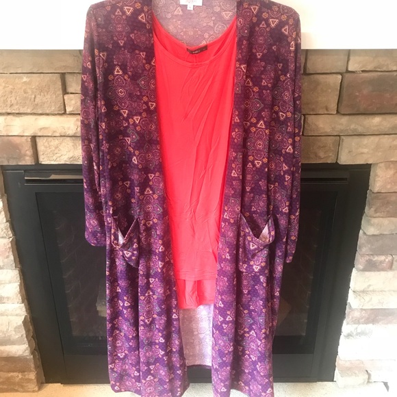Lularoe NWT Sarah cardigan XL - Picture 6 of 7